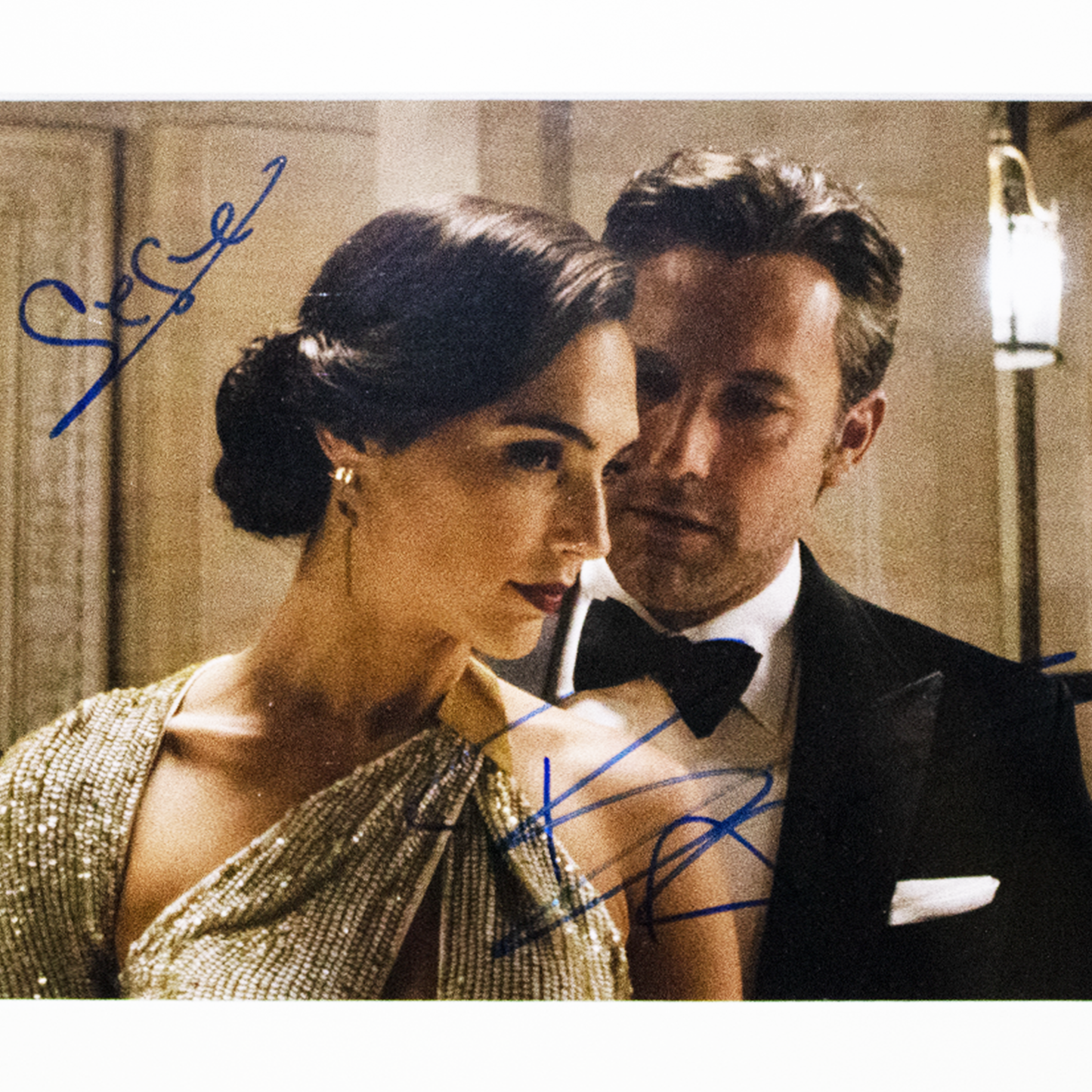 Signed Photo Batman vs Superman: Dawn of Justice 2016 - Gal Galot & Ben Affleck