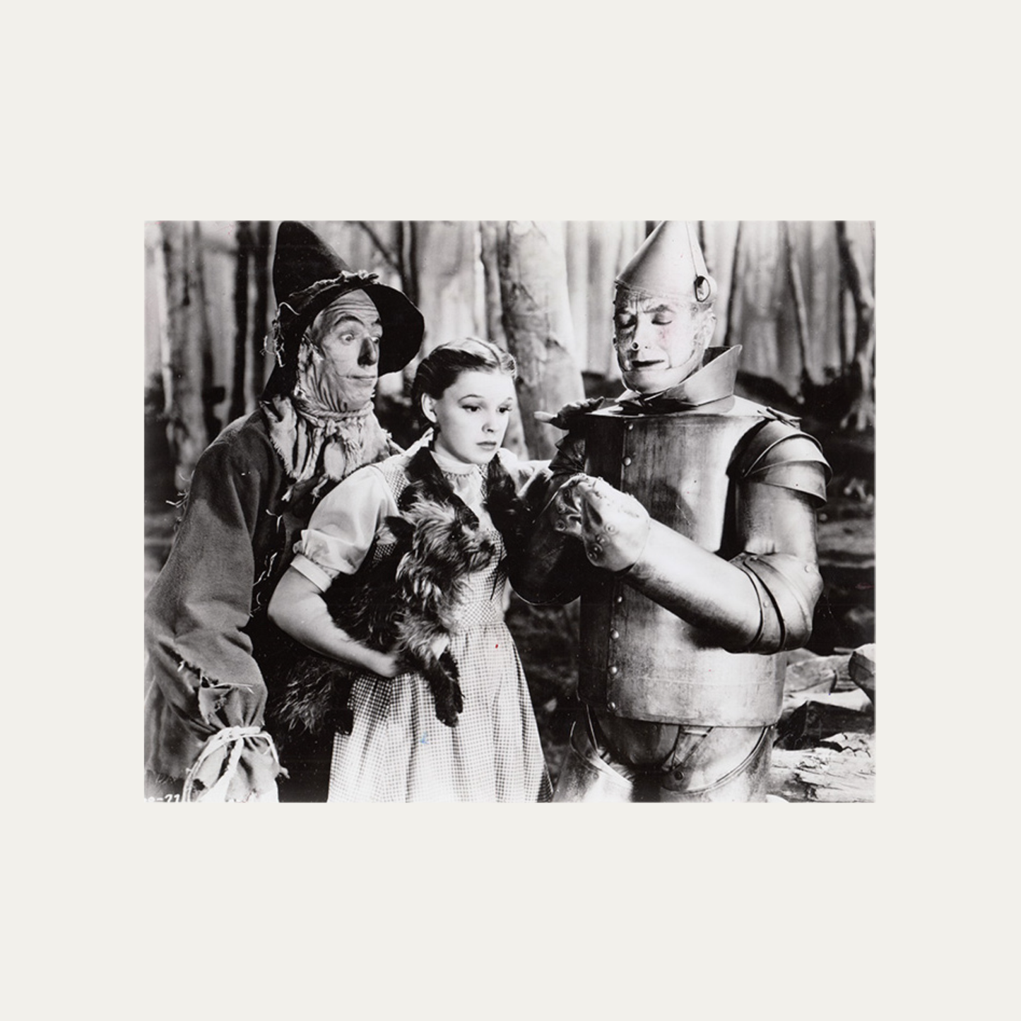Photo The Wizard of Oz 1939 - Ray Bolger, Judy Garland & Jack Haley