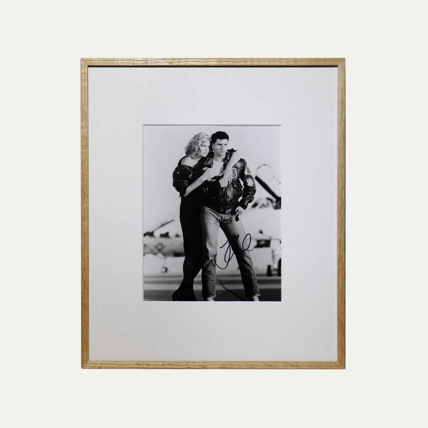 Signed Photo Top Gun 1986 - Tom Cruise and Kelly McGillis