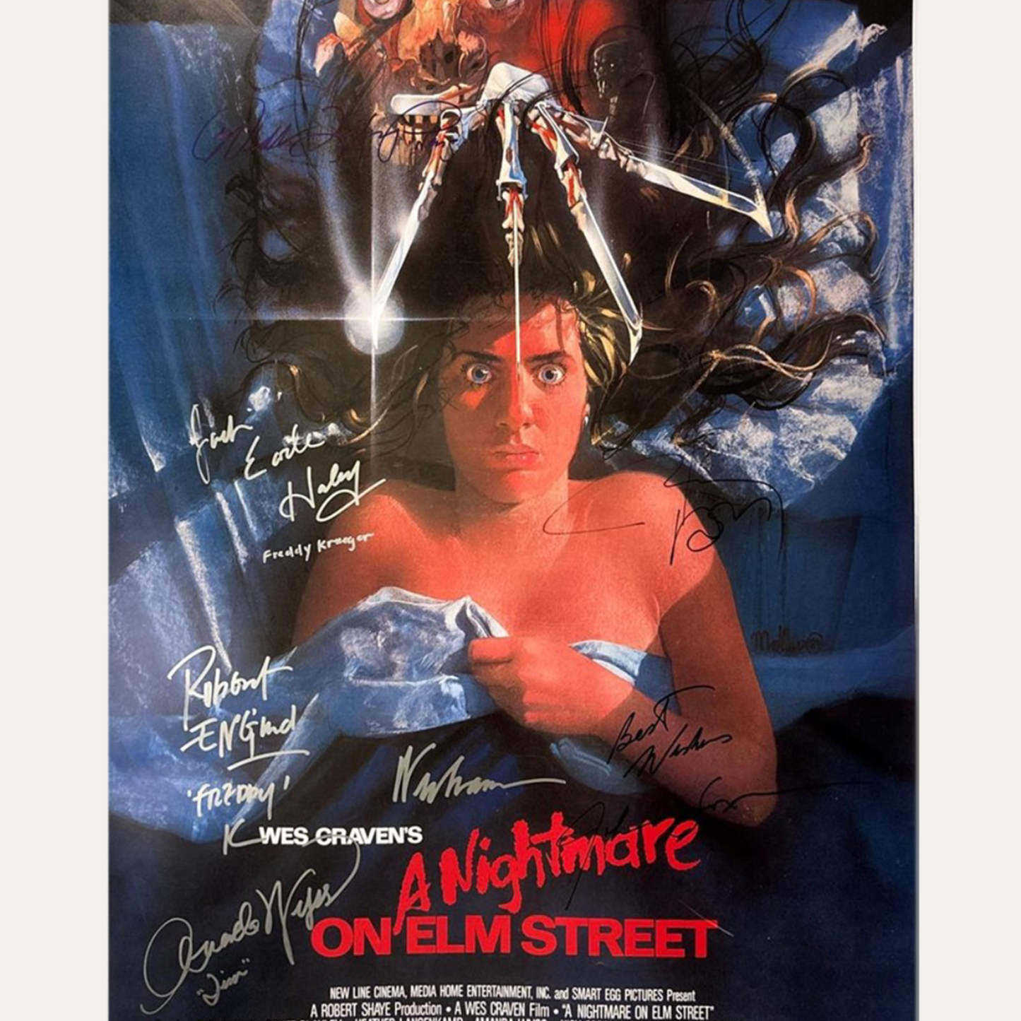 Signed Poster A Nightmare on Elm Street 1984 - Heather Langenkamp