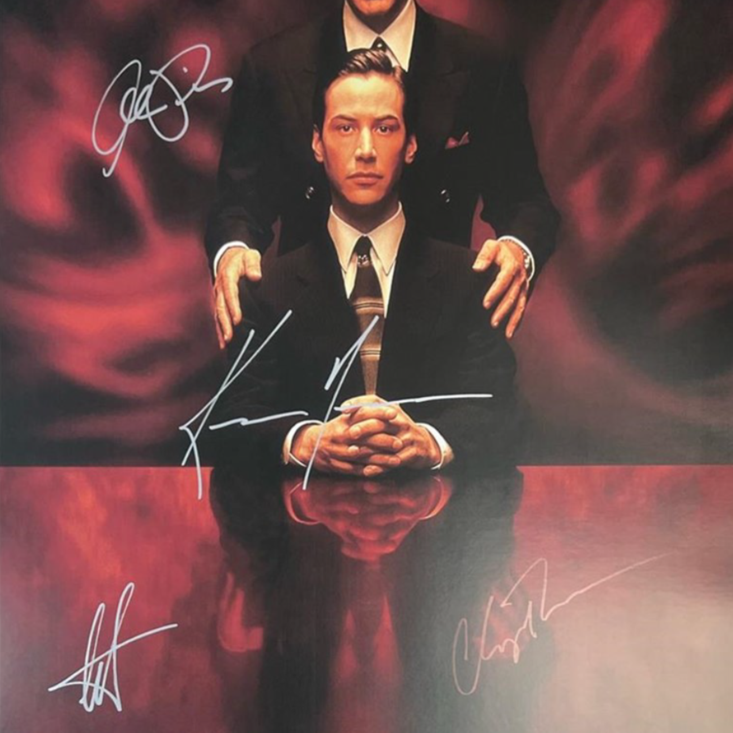 Signed Poster The Devil's Advocate 1997 - Keanu Reeves, Al Pacino