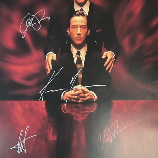 Póster firmado de El abogado del diablo (1997) - Keanu Reeves, Al Pacino