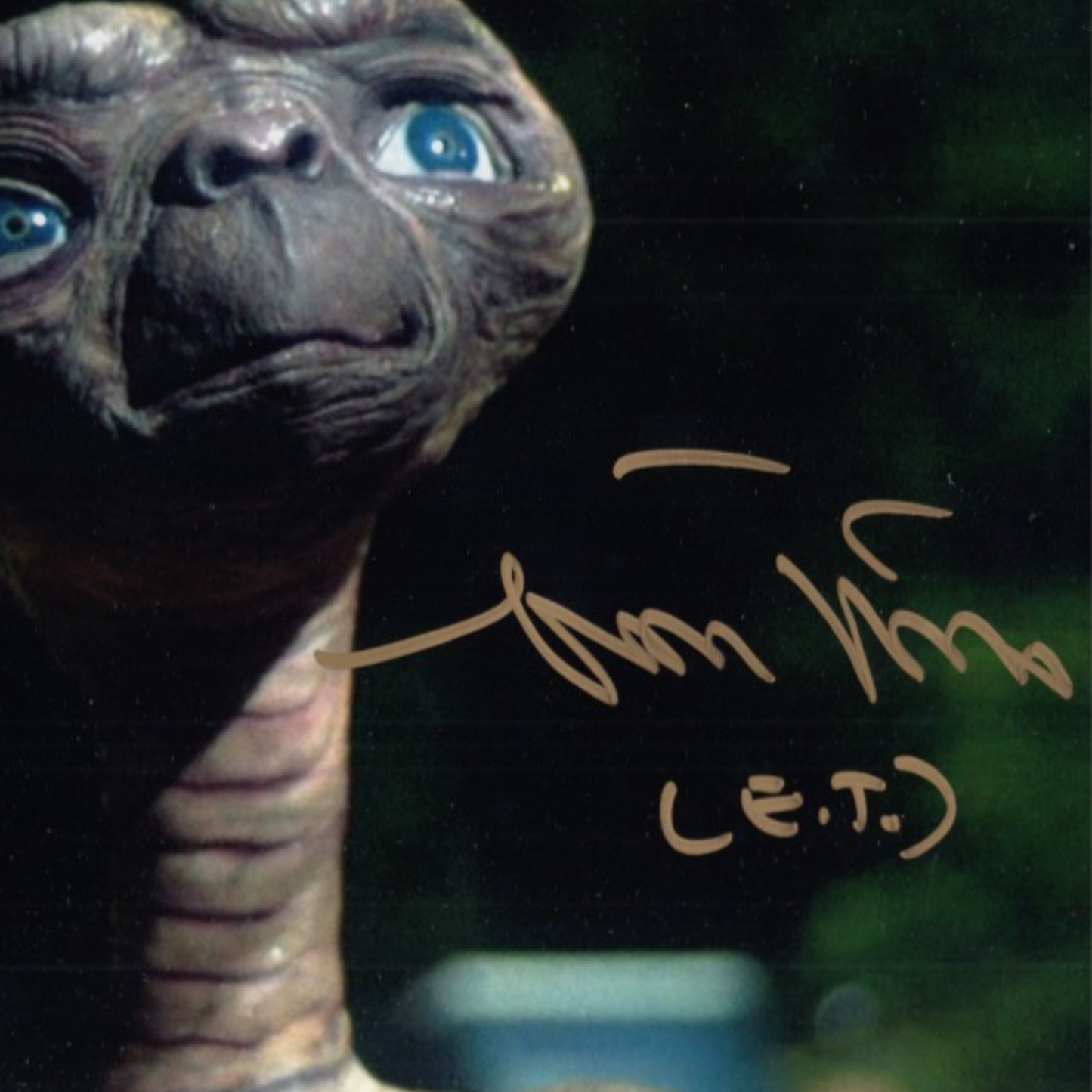 Signed Photo E.T., the extraterrestrial 1982 - E.T