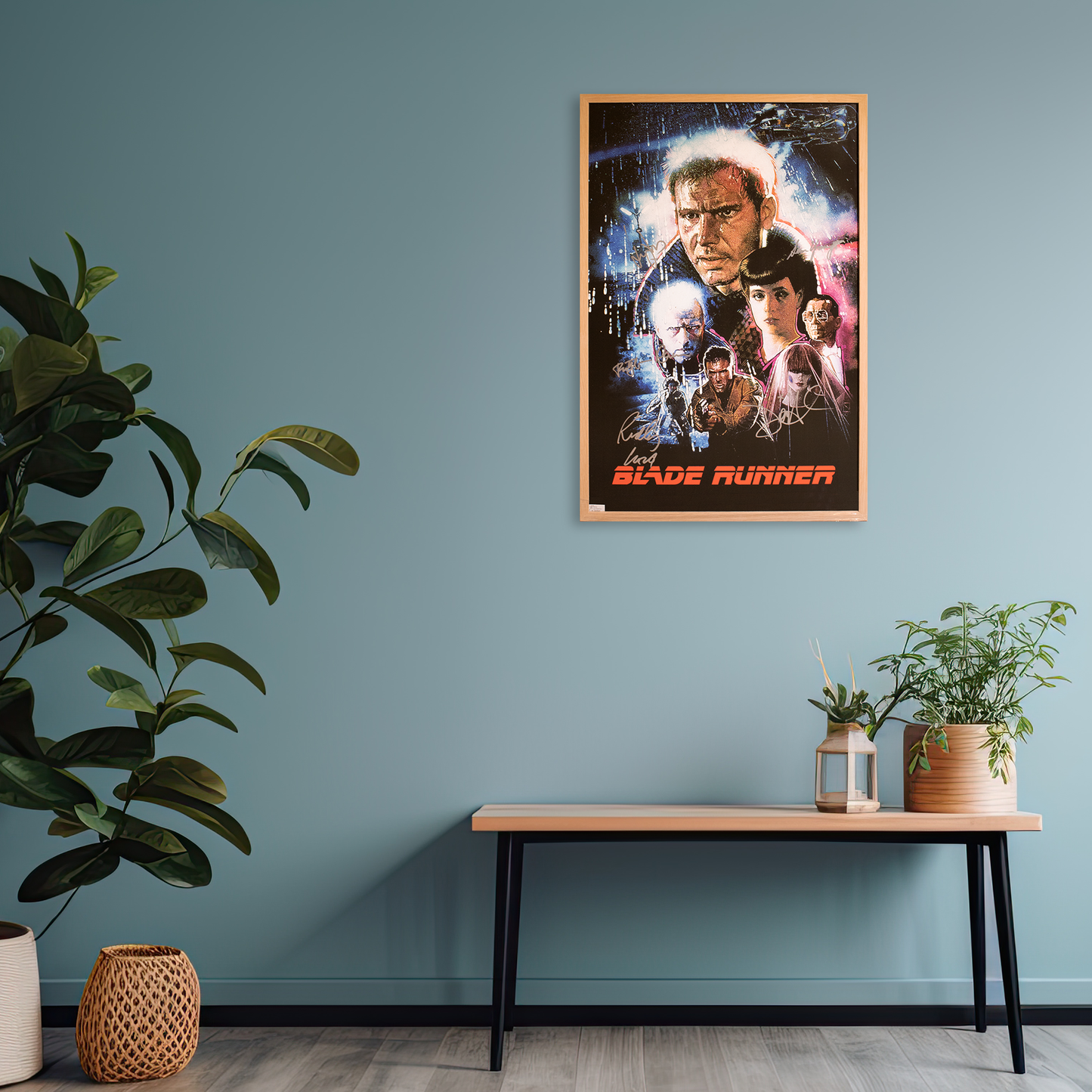 Lote 51: Póster firmado de Blade Runner (1982) - Harrison Ford, Sean Young, Daryl Hannah, Rutger Hauer