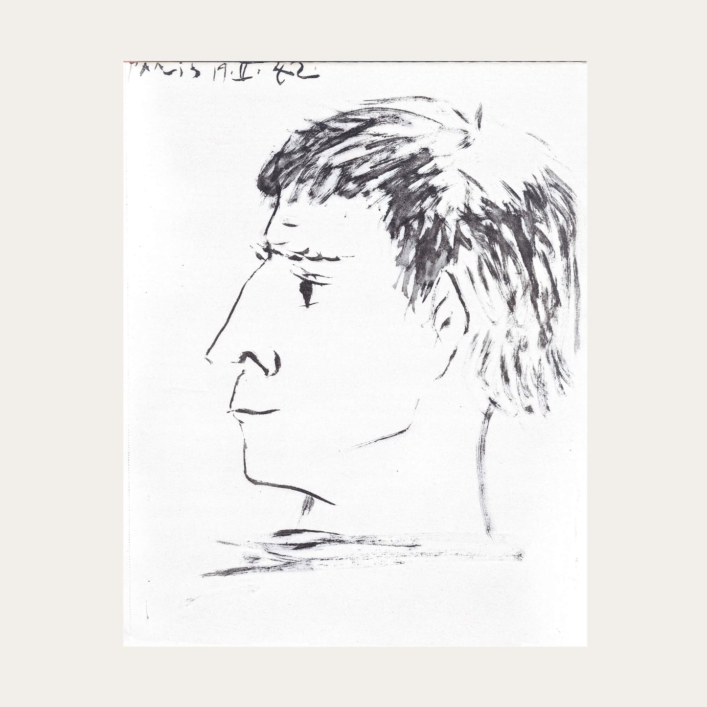Profil d'un visage masculin
