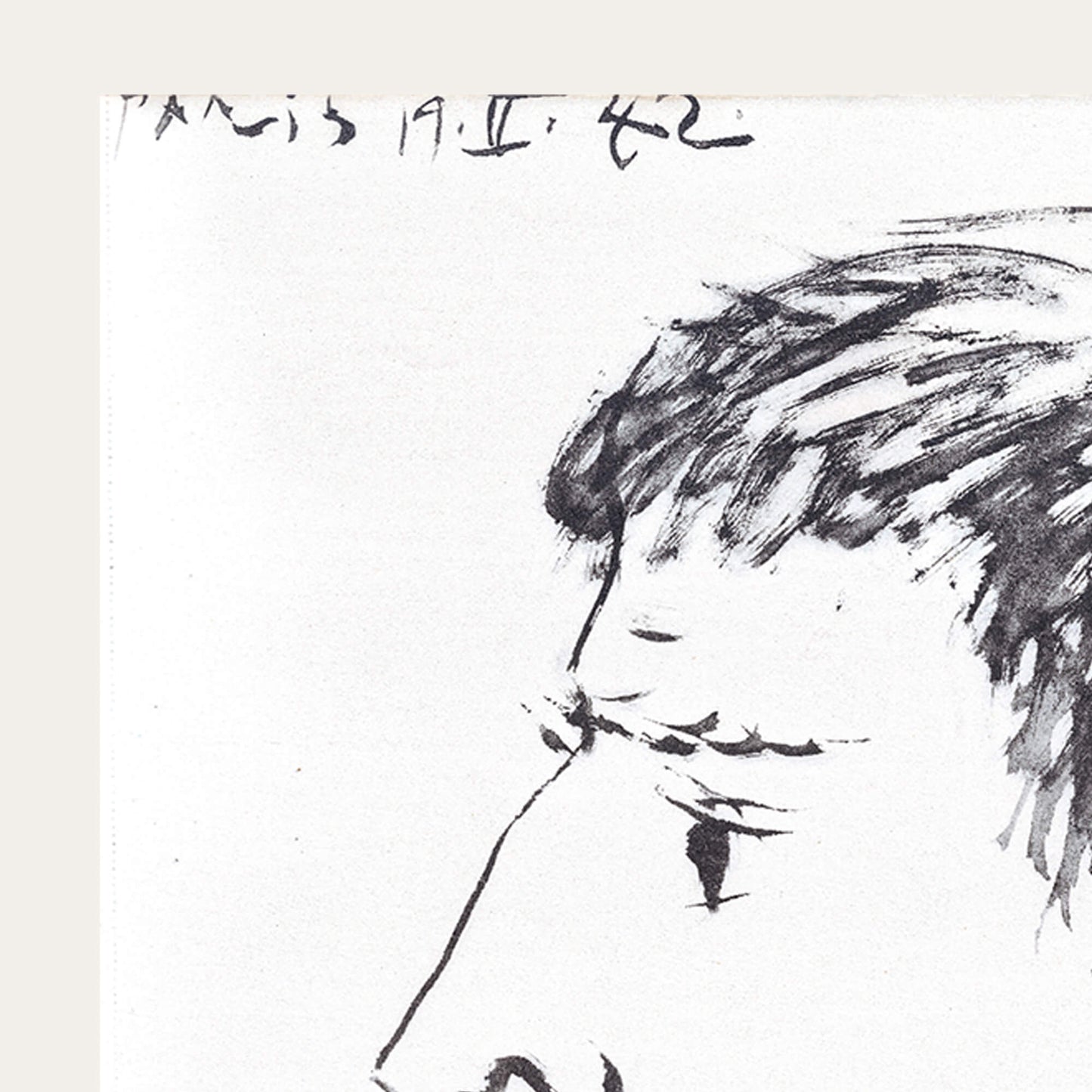 Profil d'un visage masculin