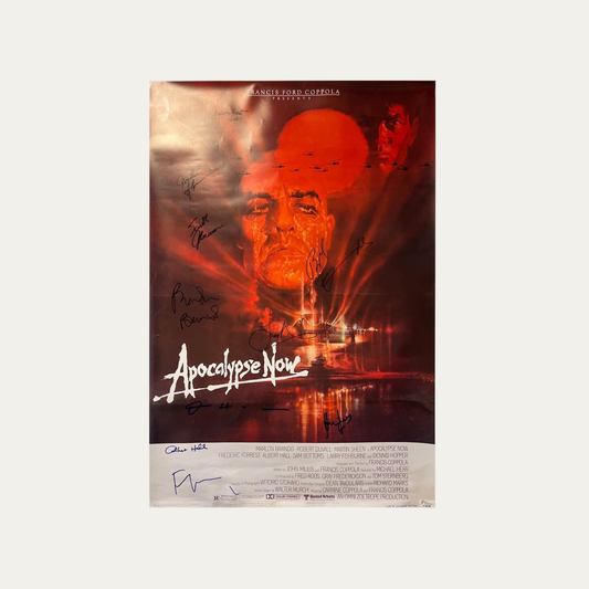 Signed Poster Apocalypse Now 1979 - Marlon Brandon, Marti Sheen