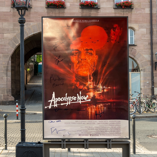Signed Poster Apocalypse Now 1979 - Marlon Brandon, Marti Sheen