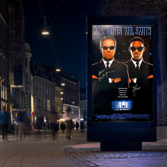 Signed Poster Men in black 1997 - Will Smith, Tommy Lee Jones