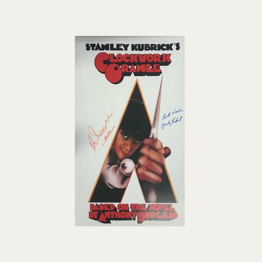 Signed Poster A Clockwork Orange 1971 - Malcolm McDowell
