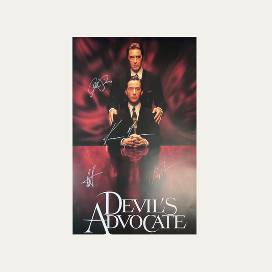 Signed Poster The Devil's Advocate 1997 - Keanu Reeves, Al Pacino