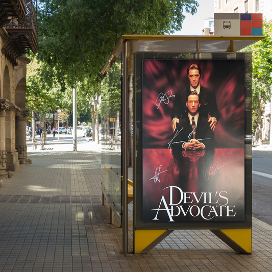 Signed Poster The Devil's Advocate 1997 - Keanu Reeves, Al Pacino