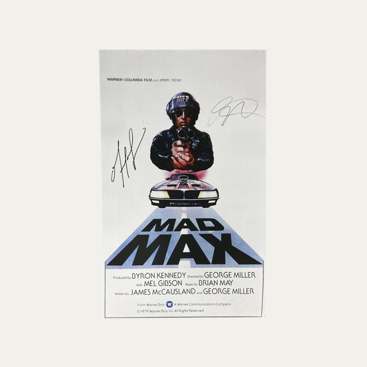 Signed Poster Mad Max 1979 - Mel Gibson