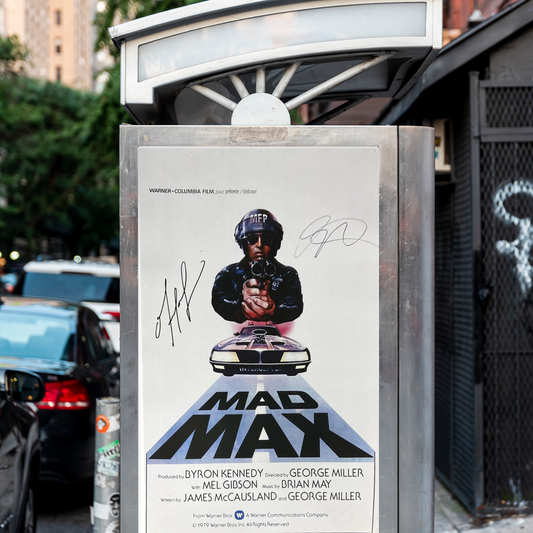 Signed Poster Mad Max 1979 - Mel Gibson