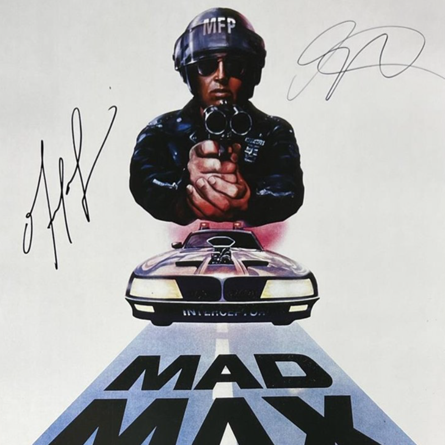 Signed Poster Mad Max 1979 - Mel Gibson