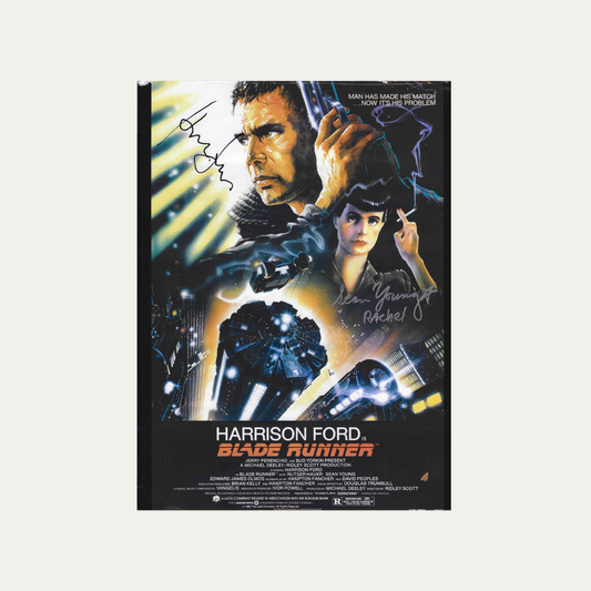 Signed Poster Blade runner 1982 - Harrison Ford, Sean Young