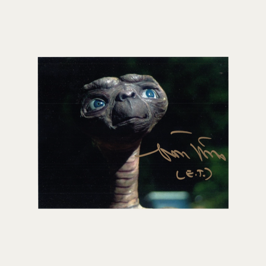 Signed Photo E.T., the extraterrestrial 1982 - E.T