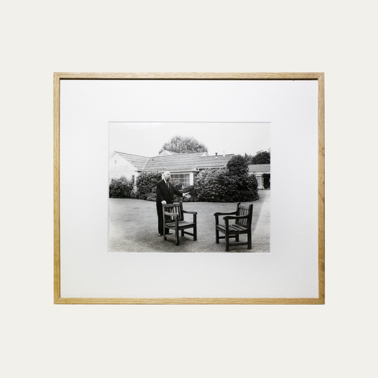 Photo Casa Bel Air, Los Angeles 1976 - Alfred Hitchcock