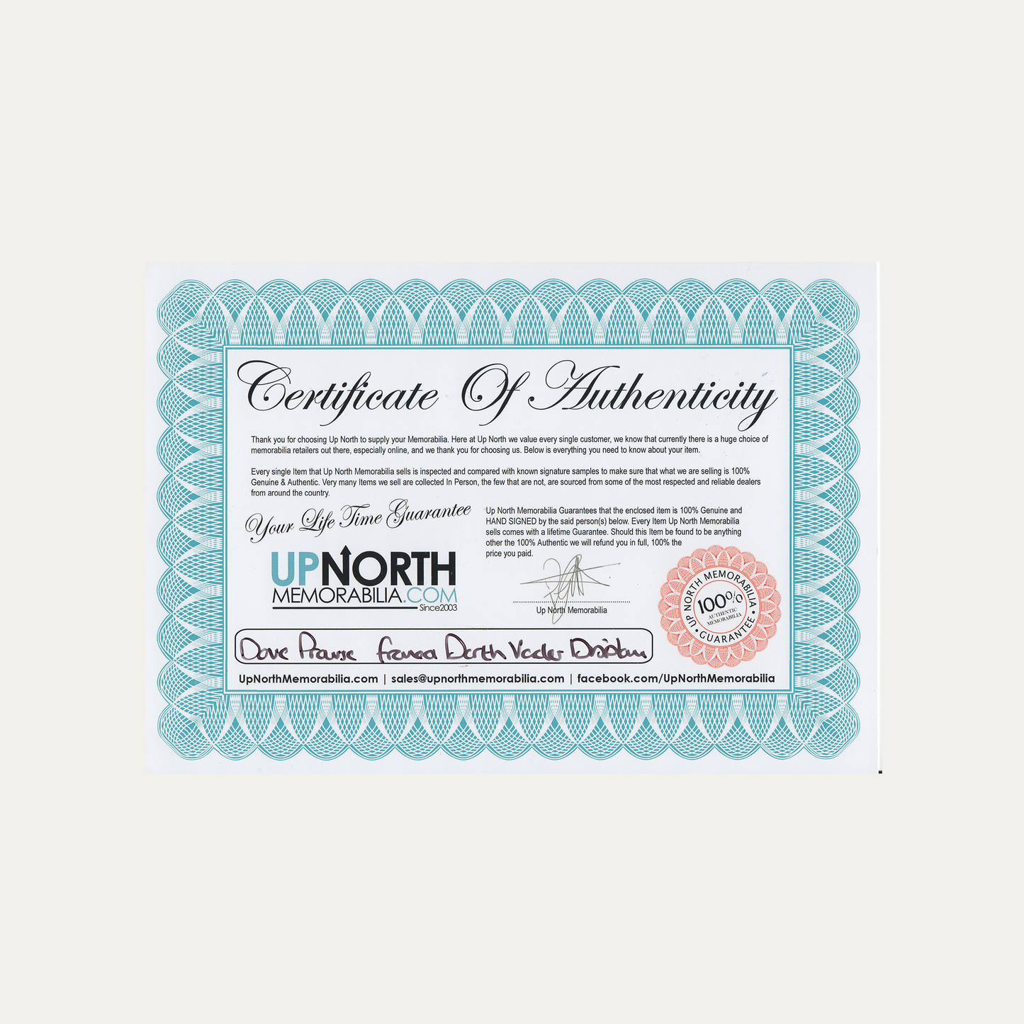 Lote 05: Fotografía firmada de Star Wars: Episodio V - El Imperio Contraataca (1980) - David Prowse