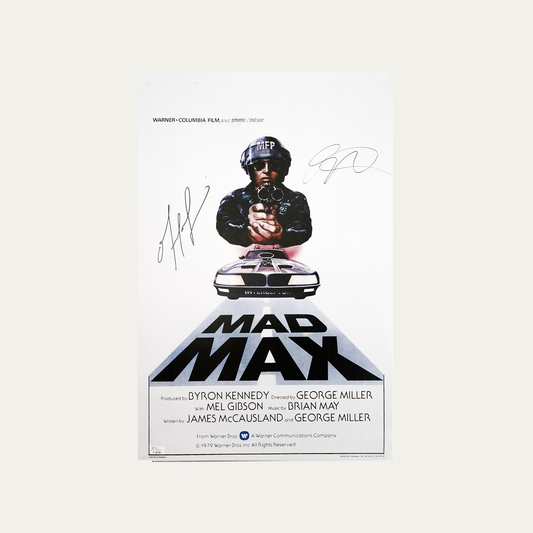 Lote 50: Póster firmado de Mad Max (1979) - Mel Gibson
