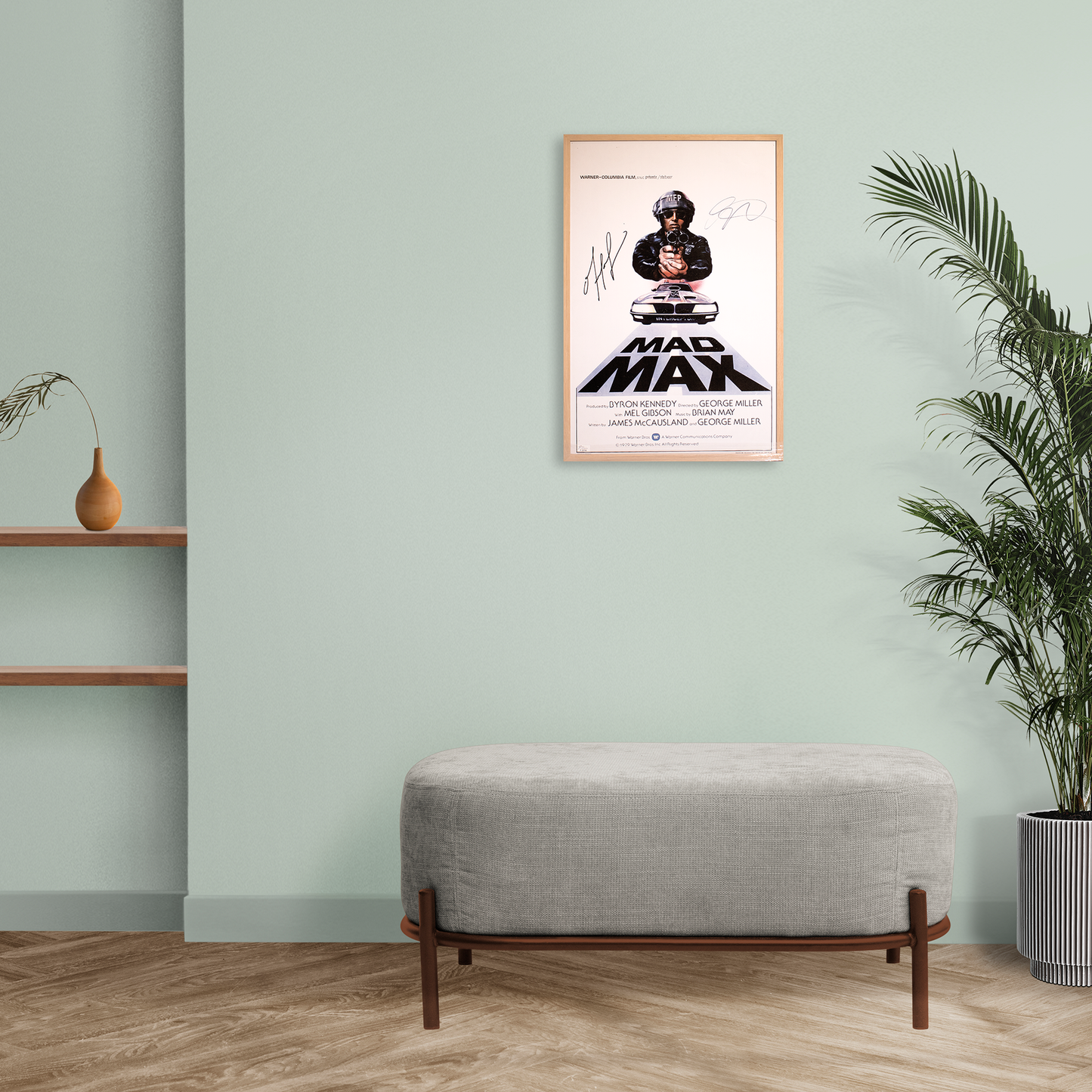 Lote 50: Póster firmado de Mad Max (1979) - Mel Gibson