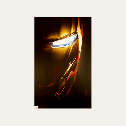 Lote 63: Póster firmado de Ironman 2008 - Robert Downey Jr.