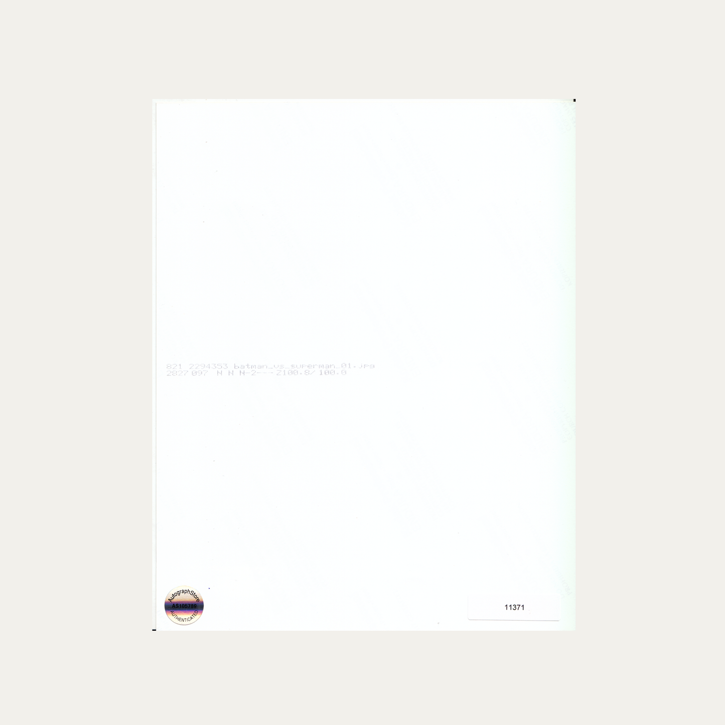 Lote 42: Fotografía firmada de Batman vs Superman: El amanecer de la justicia (2016) - Gal Galot y Ben Affleck