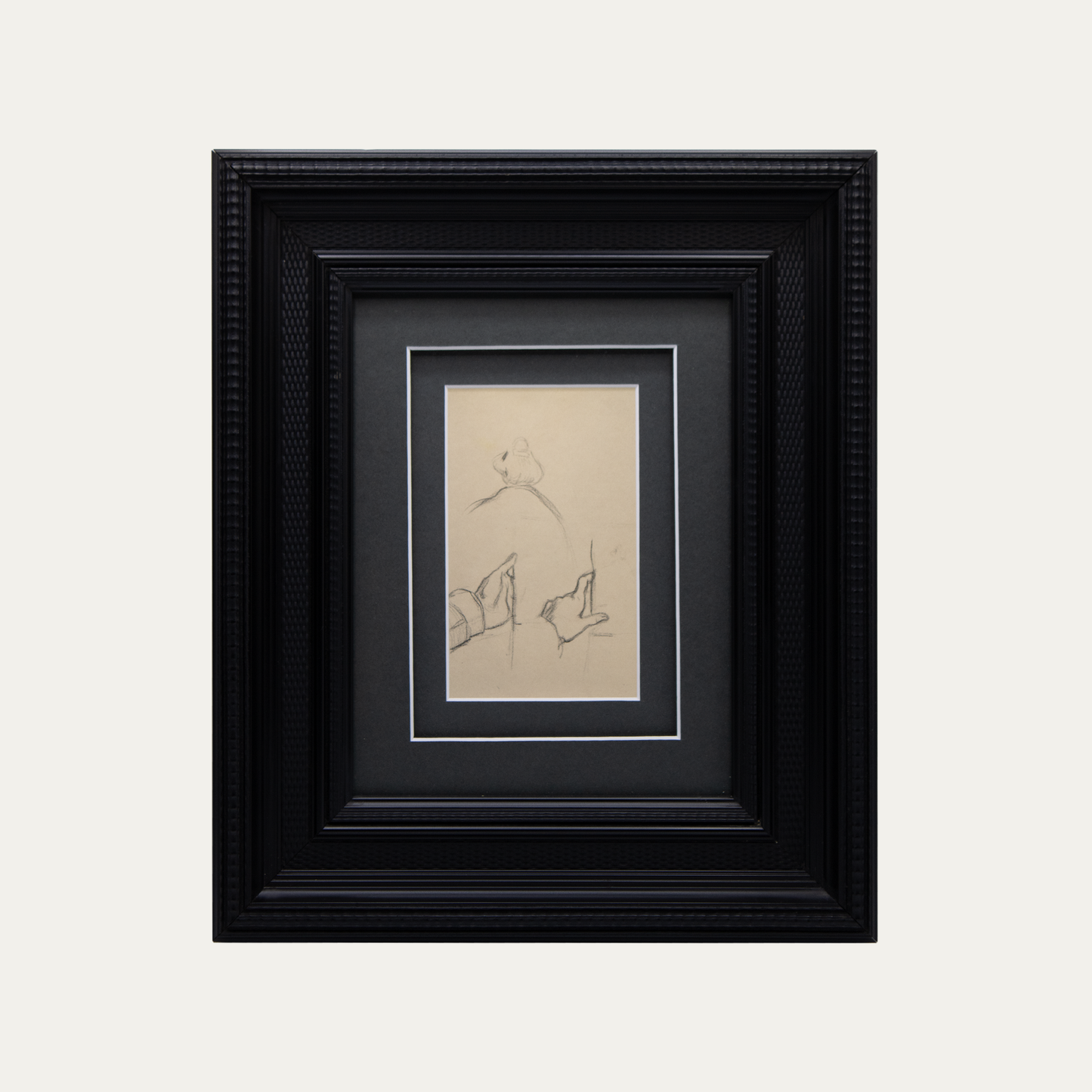 Boceto de manos y chula