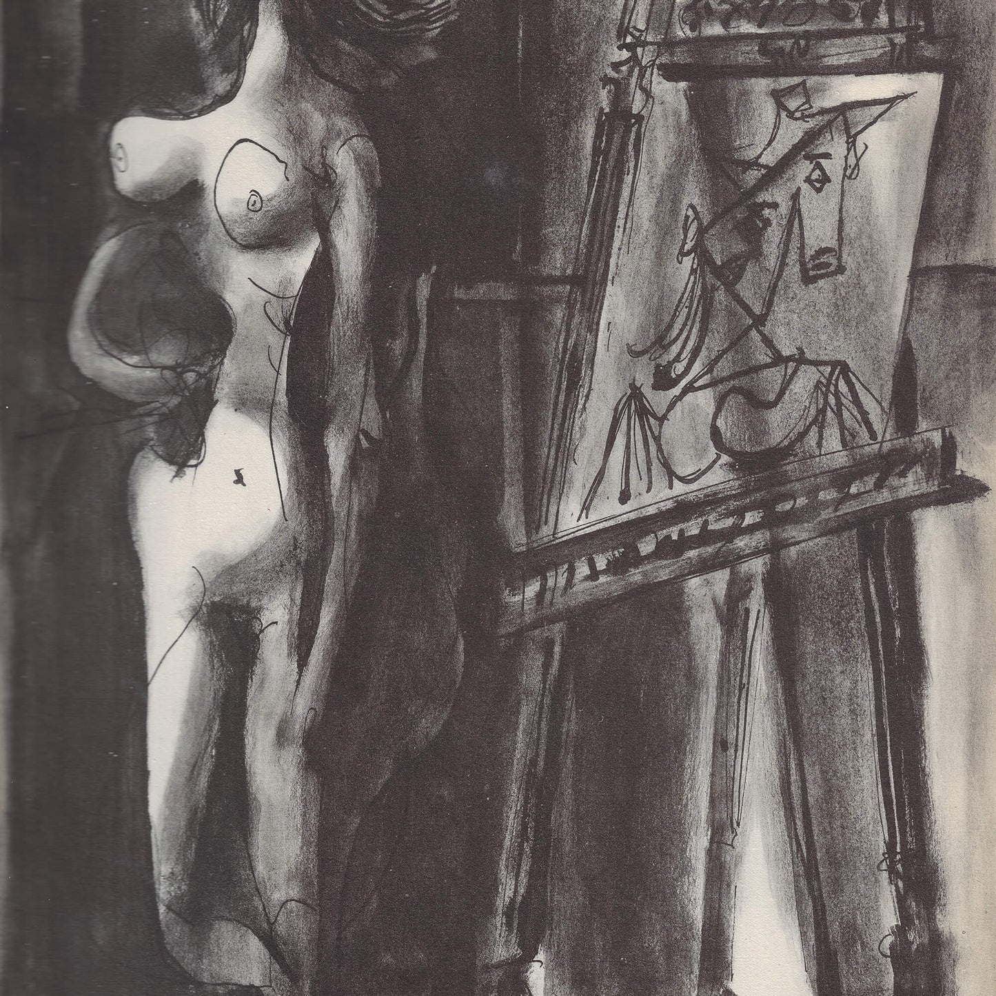 Muse attendant d'être dépeinte
