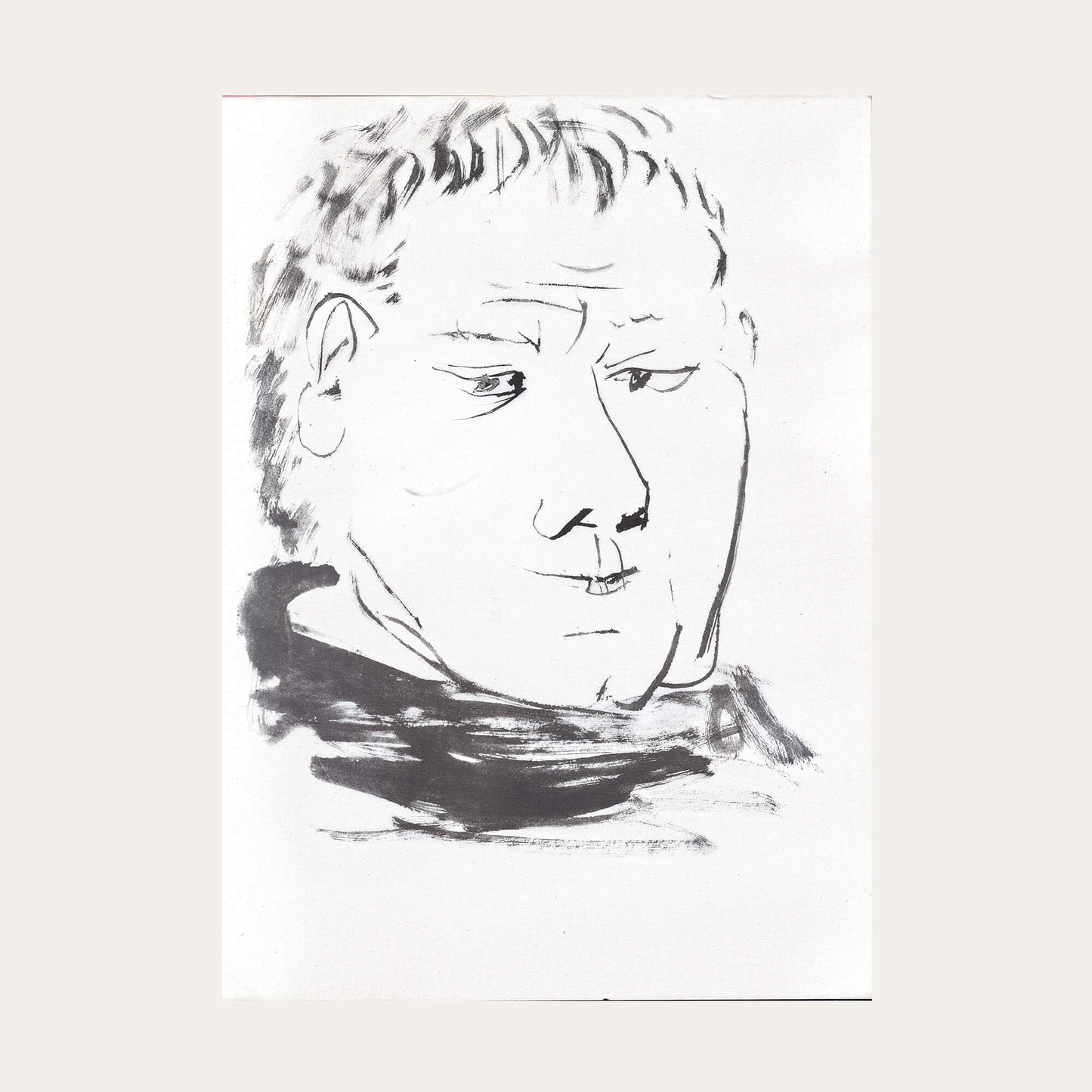 L’homme au visage géant